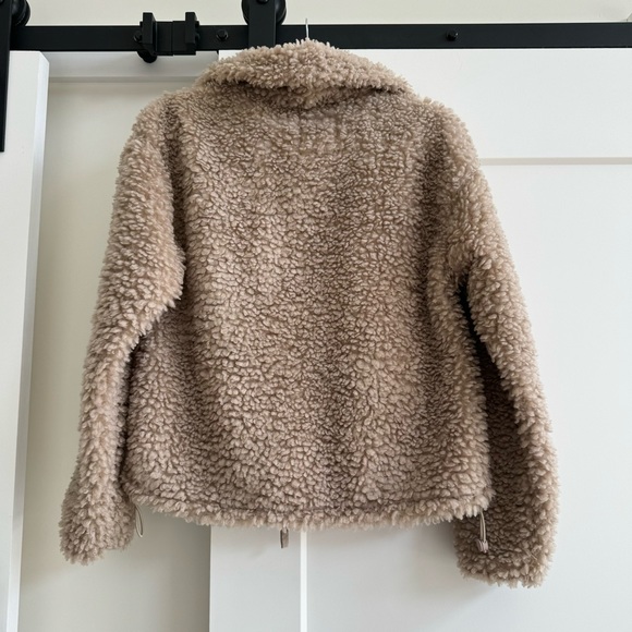 Abercrombie fluffy mixed fabric zippered jacket - Picture 11 of 15